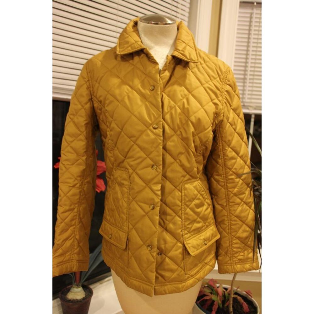 J MCLAUGHLIN QUILTED CAMEL BEIGE JACKET SZIE LARGE JA600)